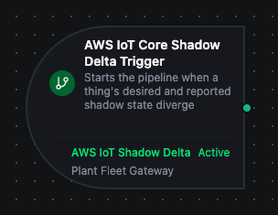 AWS IoT Core Shadow Delta trigger node