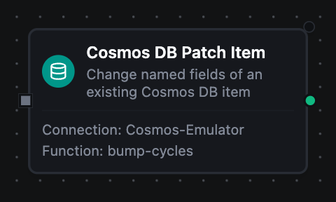 Azure Cosmos DB Patch Item node configuration
