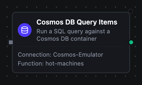 Azure Cosmos DB Query Items node configuration
