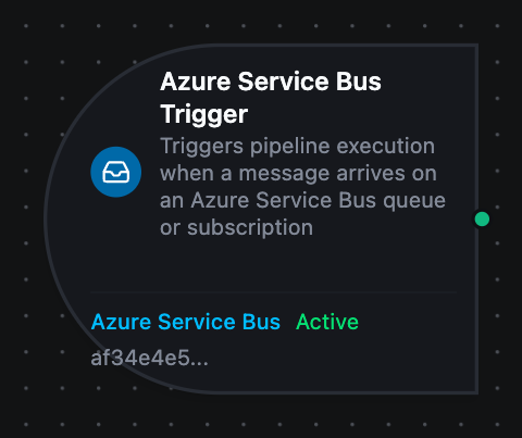 Azure Service Bus Trigger Node interface