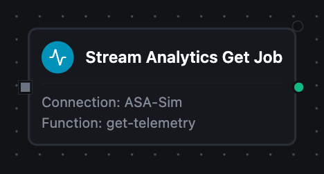 Stream Analytics Get Job node