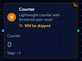 Counter Node parameters