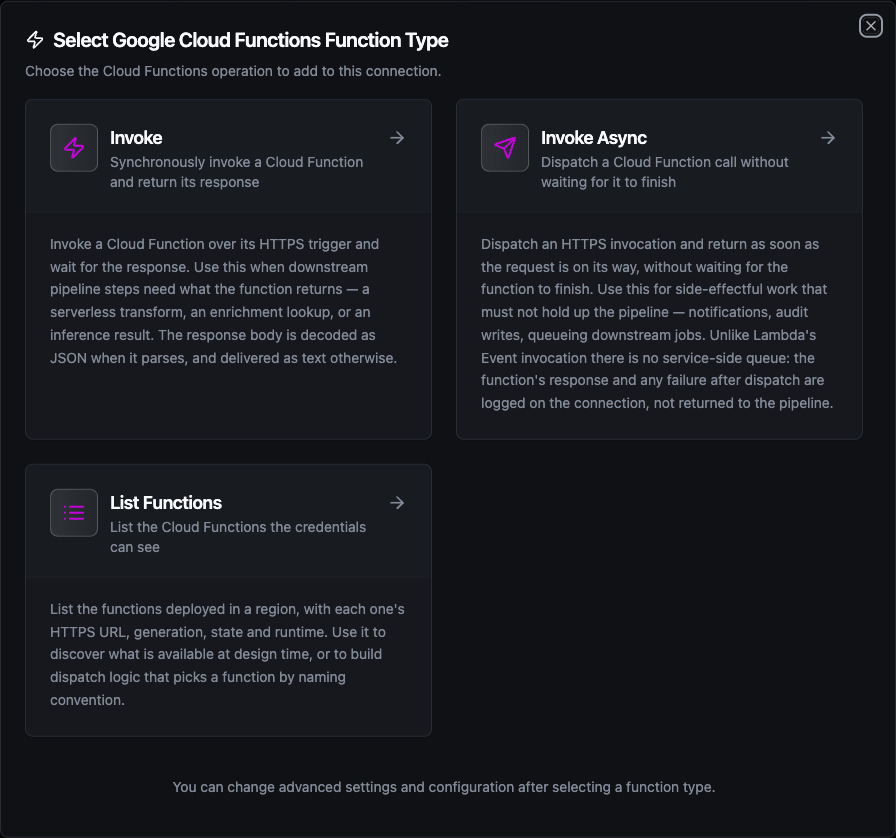 Google Cloud Functions Function Creation