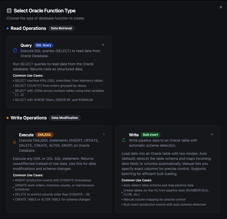 Oracle Database Function Creation
