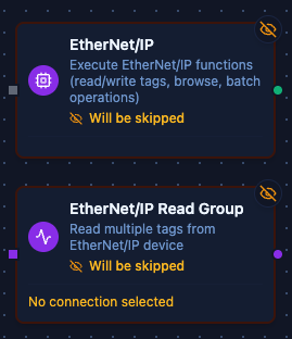 EtherNet/IP node configuration