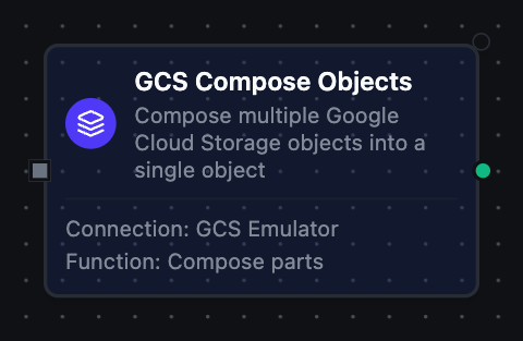 GCS Compose node configuration