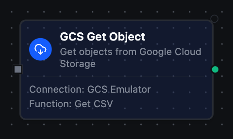 GCS Get node in pipeline designer