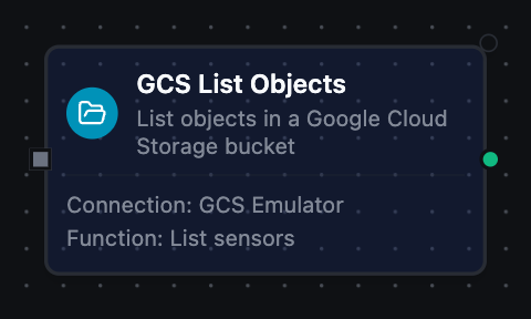 GCS List node configuration