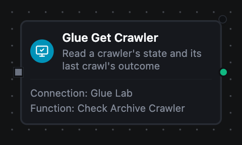 AWS Glue Get Crawler node
