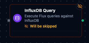 InfluxDB node in pipeline designer