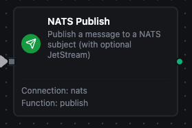 NATS Publish node configuration