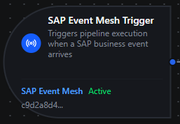 SAP Event Mesh Trigger Node interface