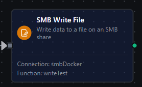 SMB Write File node configuration