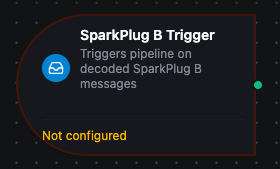 SparkPlug B Trigger Node interface