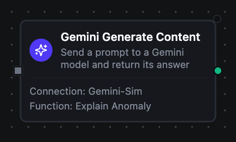 Gemini Generate Content node configuration