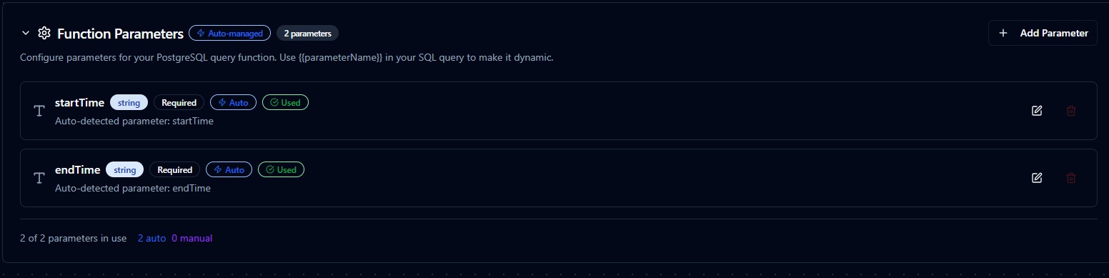 OPC UA Function Parameters